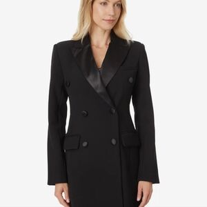 Avec Les Filles Tailored Tuxedo Coat size XS black